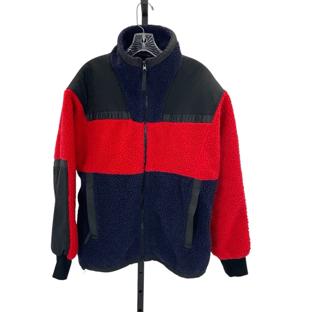 Billionaire Boys Club Fleece Wind Stopping Jacket Large Blue/Red